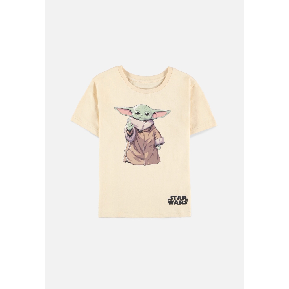 Star Wars - The Mandalorian The Child Kinder Tshirt - Beige
